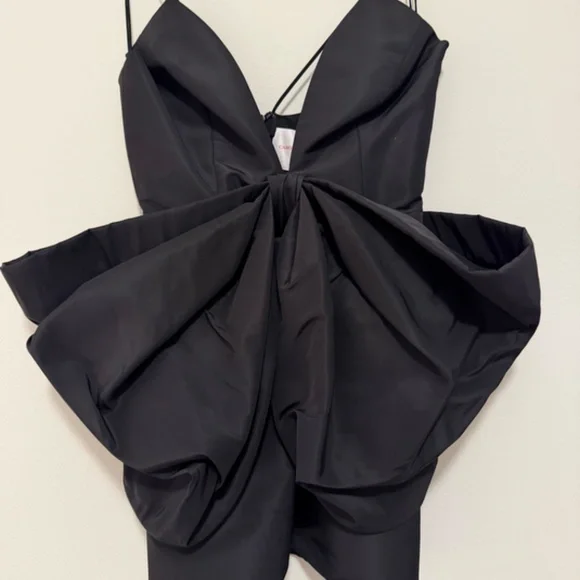 CAROLINA HERRERA - Bow-Embellished Silk-Faille Mini Dress - Picture 5 of 11